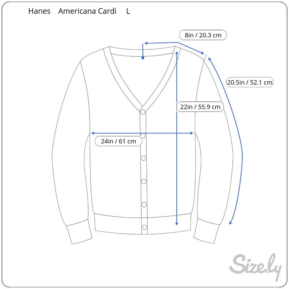 Hanes Women's Handmade Heather Green Americana Open‎ Cardigan, Size L - Picture 9 of 9